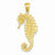 14k Gold Seahorse pendant, Stylish Pendants for Necklace