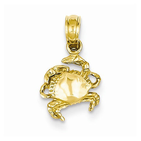 14k Gold Crab pendant, Classy Pendants for Necklace