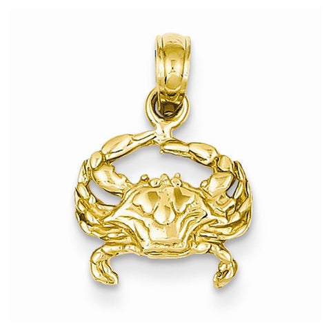 14k Gold Crab pendant, Alluring Pendants for Necklace