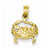 14k Gold Crab pendant, Alluring Pendants for Necklace