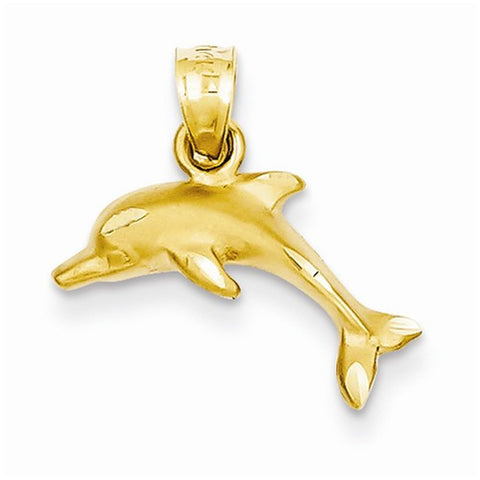 14k Gold Dolphin pendant, Delightful Pendants for Necklace