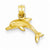14k Gold Dolphin pendant, Delightful Pendants for Necklace