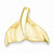 14k Gold Whale Tail Slide Pendant, Classy Pendants for Necklace