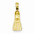 14k Gold Scuba Flipper Pendant, Pendants for Necklace