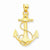 14k Gold Anchor w/Rope pendant, Gorgeous Pendants for Necklace