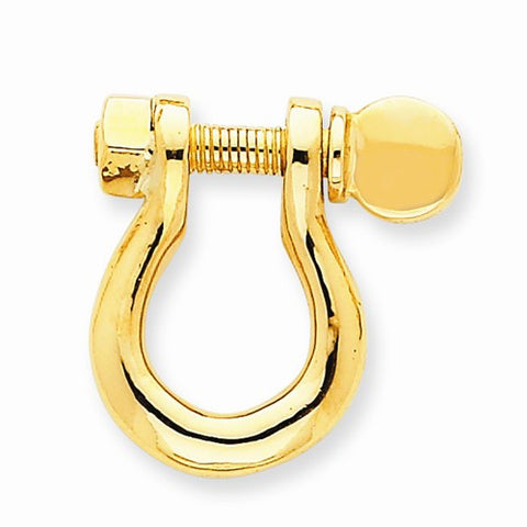 14k Gold Large Shackle Link Pendant, Pendants for Necklace