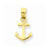 14k Gold Mini Anchor Pendant, Pendants for Necklace