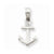 14k White Gold Mini Anchor Pendant, Pendants for Necklace