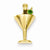 14k Gold Enameled Martini Glass pendant, Fine Pendants for Necklace