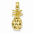 14k Gold Pineapple Pendant, Pendants for Necklace