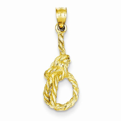 14k Gold Sailor's Knot Pendant, Pendants for Necklace