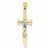 14k Gold and Rhodium Skull Sword Pendant, Pendants for Necklace