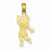 14k Gold Girl Pendant, Pendants for Necklace