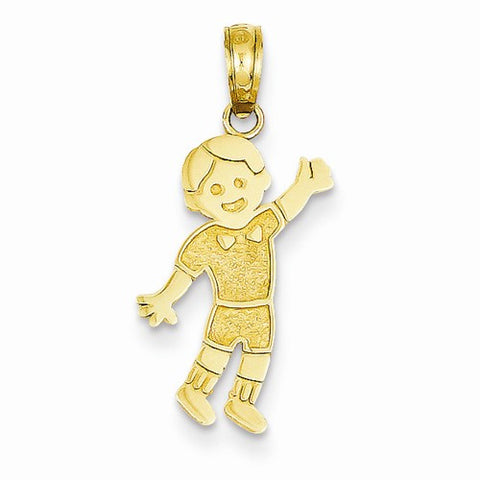 14k Gold Boy pendant, Pretty Pendants for Necklace