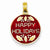14k Gold Enameled Happy Holidays Pendant, Pendants for Necklace