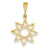 14k Gold Sun Charm hide-image