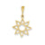 Sun Charm in 14k Gold