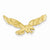 14k Gold Diamond-cut Eagle Slide Pendant, Pendants for Necklace