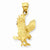 14k Gold Diamond-cut Eagle Pendant, Pendants for Necklace