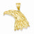 14k Gold Eagle Head pendant, Fine Pendants for Necklace