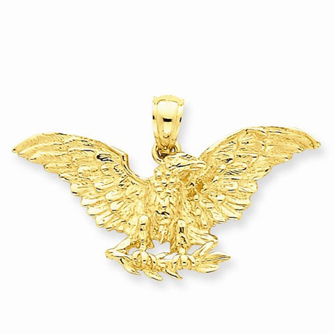 14k Gold Eagle Pendant, Pendants for Necklace