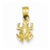 14k Gold Diamond-cut Frog pendant, Gorgeous Pendants for Necklace