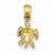 14k Gold Turtle pendant, Stylish Pendants for Necklace