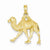 14k Gold Camel Pendant, Pendants for Necklace