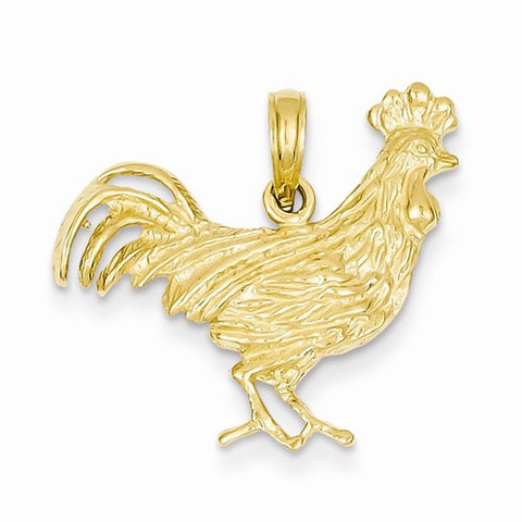 14k Gold Rooster pendant, Lovely Pendants for Necklace
