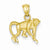 14k Gold Diamond-cut Monkey Pendant, Pendants for Necklace