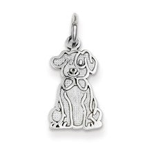 14k White Gold Puppy Charm hide-image