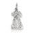 14k White Gold Puppy Charm hide-image