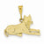 14k Gold Pit Bull Pendant, Pendants for Necklace