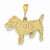 14k Gold Jack Russell Terrier Dog Pendant, Pendants for Necklace