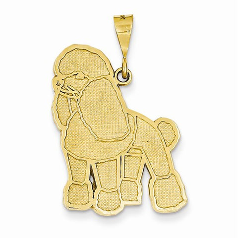 14k Gold Poodle Pendant, Beautiful Pendants for Necklace
