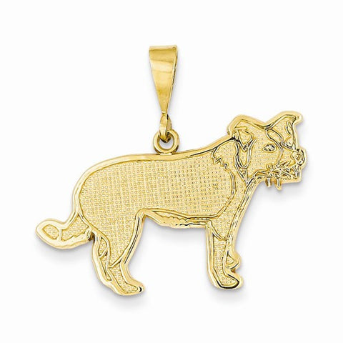 14k Gold Border Collie Pendant, Pendants for Necklace