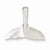 14k White Gold Whale Tail Slide Pendant, Pendants for Necklace