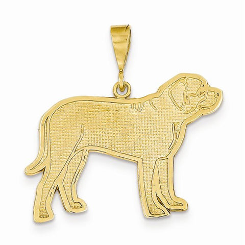 14k Gold Mastiff Pendant, Pendants for Necklace