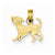 14k Gold Dog Pendant, Pendants for Necklace