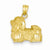 14k Gold Diamond-cut Shih Tzu pendant, Fine Pendants for Necklace