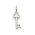 A Key Charm in 14k White Gold