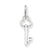 14k White Gold F Key Charm hide-image