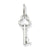 14k White Gold L Key Charm hide-image