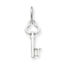 14k White Gold T Key Charm hide-image