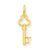 14k Gold T Key Charm hide-image