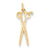 14k Gold Scissors Charm hide-image