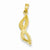 14k Gold Textured Masquerade Mask Pendant, Pendants for Necklace