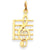 14k Gold Music Note Charm hide-image