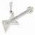 14k White Gold Guitar Pendant, Pendants for Necklace