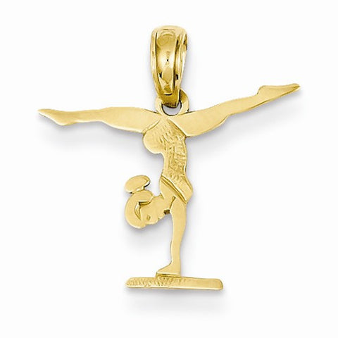 14k Gold Gymnastics Pendant, Pendants for Necklace